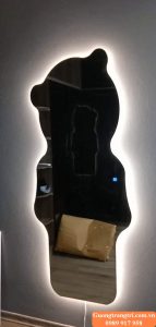 gương soi toàn thân, gương dị hình, gương con gấu, gương bỉ, gương đèn led