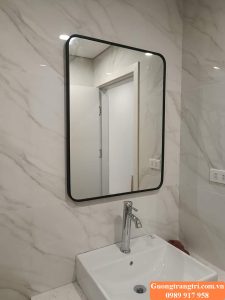 gương viền nhôm, gương khung nhôm, gương bỉ, gương nhà tắm,