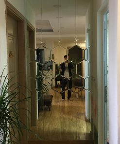 gương dán tường, gương trang trí, gương bỉ, gương ghép nghệ thuật, gương mài vát