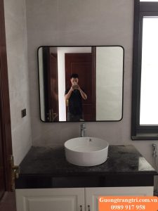 gương viền nhôm, gương khung nhôm, gương nhà tắm, gương bỉ, gương trang trí