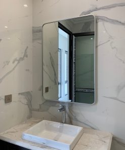 gương khung nhôm, gương viền nhôm, gương nhà tắm, gương bỉ viền nhôm
