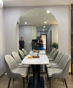 gương trang trí bàn ăn, gương ghép dán tường, gương bỉ, gương bỉ vòm