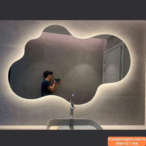 gương nhà tắm, gương dị hình, gương đèn led, gương bỉ