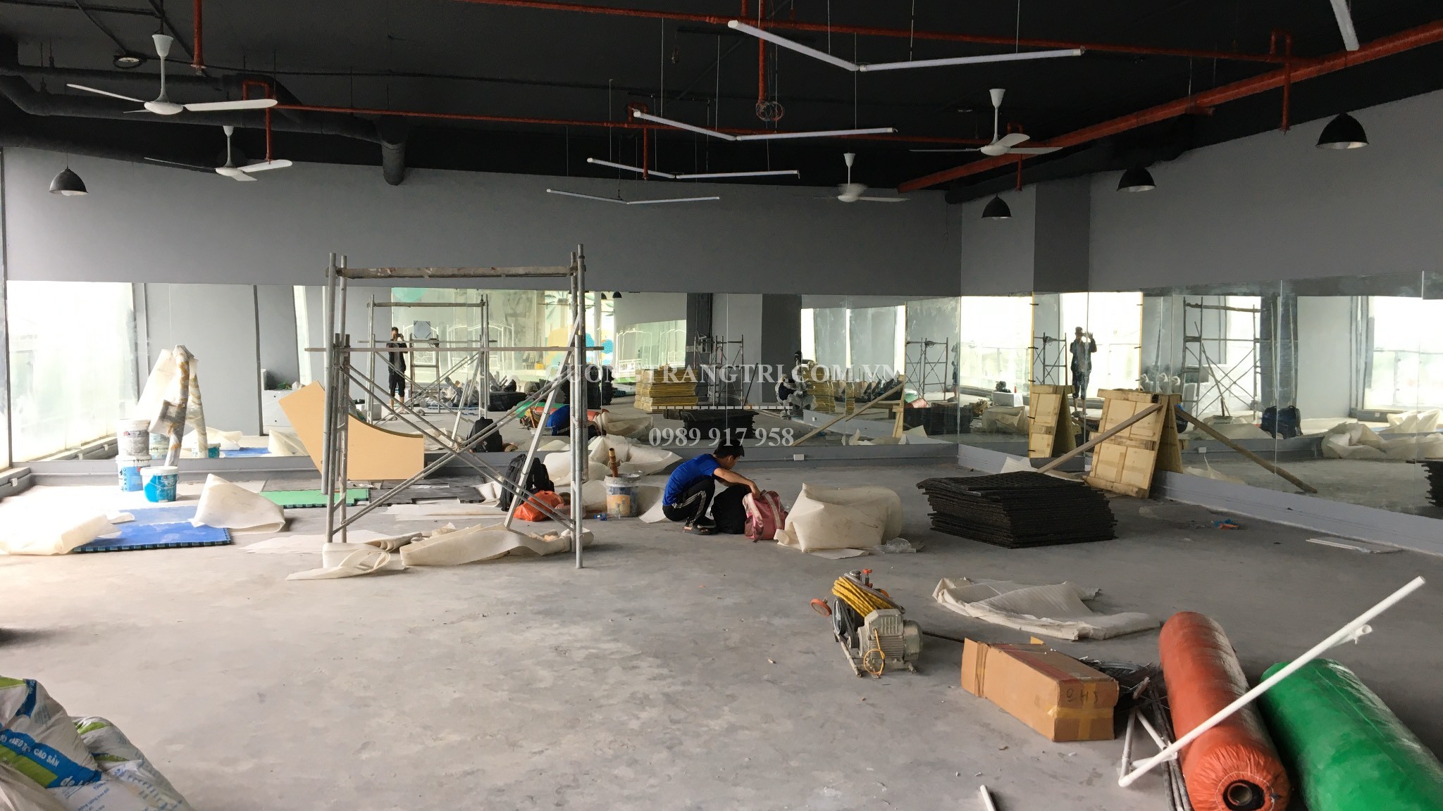 gương phòng tập, gương bỉ trắng, gương tập gym, gương tập yoga, gương tập múa