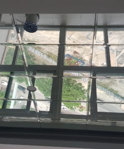 gương dán trần, gương bỉ màu trắng, gương trang trí