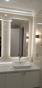 gương đèn led, gương trang trí, gương led, gương bỉ