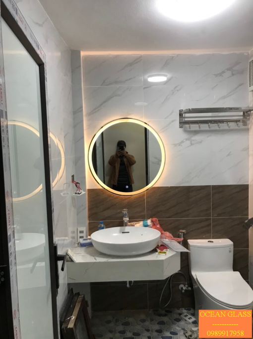 Gương Đèn Led - Gương Nhà Tắm- Gương Bỉ Hình Tròn
