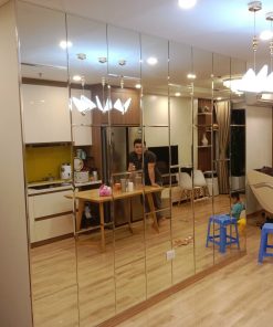 GƯƠNG GHÉP, GƯƠNG DÁN TƯỜNG, GƯƠNG BỈ MÀU TRẮNG, GƯƠNG GHÉP Ô CHỮ NHẬT