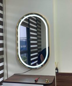 GƯƠNG BÀN TRANG ĐIỂM, GƯƠNG VIỀN INOX VÀNG, GƯƠNG BỈ, GƯƠNG ĐÈN LED