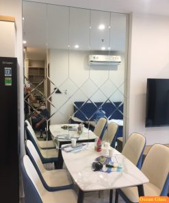 Gương Quả Trám, Gương Ghép Bàn Ăn Mẫu Quả Trám
